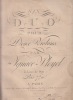 Six Duos pour deux violons composés par M.I. Pleyel. 3e. Liv. de Duos de Violon. Prix 7.10 tt .. PLEYEL IGNACE ( 1757 - 1831