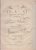 Six Duos pour deux violons composés par M.I. Pleyel. 3e. Liv. de Duos de Violon. Prix 7.10 tt .. PLEYEL IGNACE ( 1757 - 1831