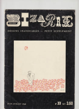 BIZARRE - N°15 juin-juillet 1960 - Dessins inavouables - Petit supplément.. LACLOS Michel (Rédacteur en chef)