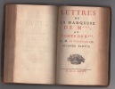 LETTRES DE LA MARQUISE DE M*** au COMTE DE R***. CREBILLON (Claude le fils)