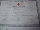 Croix Rouge 1871 diplome. 