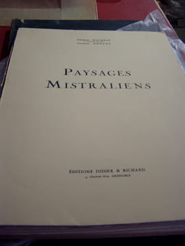 PAYSAGES MISTRALIENS. MAURRAS, Charles