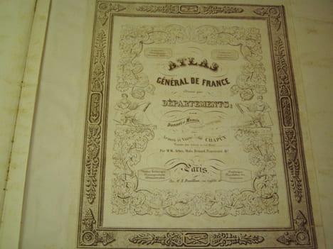 Carte du Département de l' AIN avec vue dréssée par Donnet. Alexis Donnet DONNET ,FREMIN et LEVASSEUR ou DONNET and MONIN