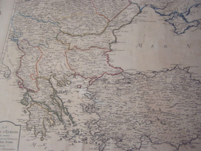 carte La Turquie d'Europe ou se trouve la Moldavie et les environs de la Mer-Noire suivant les nouvelles observations ,Document cartographique / Par Mr. de Laville 1811