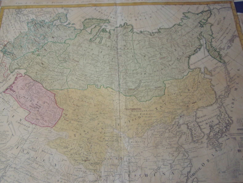Carte de l'Empire de Russie & de la Grande Tartarie dressee avec soin par F. L. Gussefeld & publiee par les Herit. de Homann, l'an 1786. Empire de ...