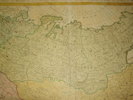Carte de l'Empire de Russie & de la Grande Tartarie dressee avec soin par F. L. Gussefeld & publiee par les Herit. de Homann, l'an 1786. Empire de ...