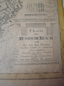 Carte de l'Empire de Russie & de la Grande Tartarie dressee avec soin par F. L. Gussefeld & publiee par les Herit. de Homann, l'an 1786