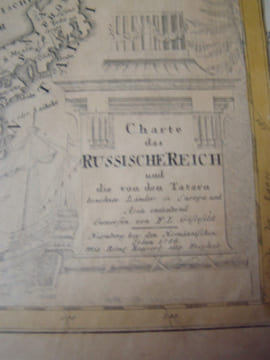 Carte de l'Empire de Russie & de la Grande Tartarie dressee avec soin par F. L. Gussefeld & publiee par les Herit. de Homann, l'an 1786. Empire de ...