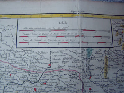 carte geographique PARTIE ORIENTALE DU GOUVERNEMENT GENERALE DE LA GUIENNE ou se trouvent le Quercy et le Rouergue