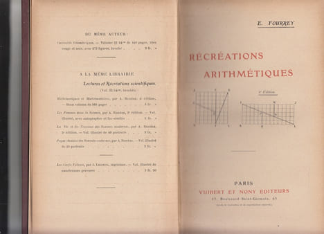 Récréations arithmétiques. E.Fourrey