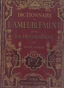 DICTIONNAIRE DE L'AMEUBLEMENT ET DE LA DECORATION DEPUIS LE XIII EME SIECLE JUSQU'A NOS JOURS EN 4 TOMES (1+2+3+4 - COMPLET).