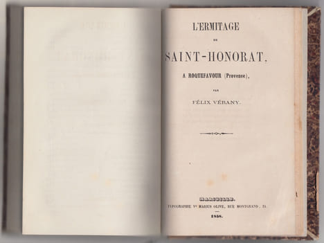 Promenade sur le chemin de fer de Marseille à Toulon, par Adolphe Meyer,relié avec Notice historique sur Puyricard, par l'abbé P.-J.-M. Roustan,suivi ...