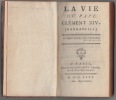 LA VIE DU PAPE CLEMENT XIV (GANGANELLI). Louis-Antoine Caraccioli (1719-1803)