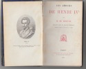 Les amours de Henri IV.Ouvrage orné de quatre portraits dessinés d'après les originaux du temps.. DE LESCURE M.