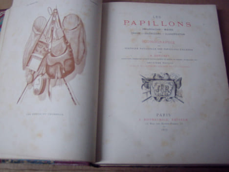 Les papillons. Organisation - Moeurs - Chasse - Collections - Classification. Iconographie et histoire naturelle des papillons d'Europe.2 tomes en un ...