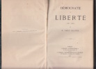 Démocratie Et Liberté. Émile Ollivier