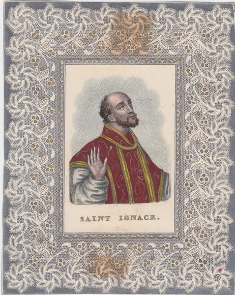 saint ignace image pieuse ancienne . 