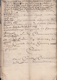 manuscrit original actes xviie siècle Sollies ?