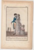 Bourgeois et bourgeoise de Paris,costume parisien N° T1 an  (1789), eau-forte aquarellée. Le Journal des Dames et des Modes, Costume Parisien., .an ...