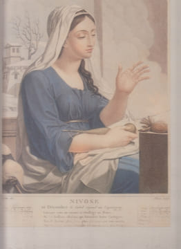 Nivose : 22 décembre. Le soleil répond au Capricorne ... :  coloriée] Prints of the French Revolution.. Salvatore Tresca; Louis Lafitte -  calendrier ...