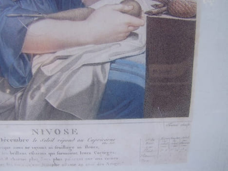 Nivose : 22 décembre. Le soleil répond au Capricorne ... :  coloriée] Prints of the French Revolution.. Salvatore Tresca; Louis Lafitte -  calendrier ...