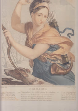 Frimaire : 22 novembre. Le soleil répond au Sagittaire ... : [estampe originale coloriée] Prints of the French Revolution.. Salvatore Tresca; Louis ...