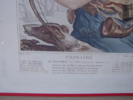 Frimaire : 22 novembre. Le soleil répond au Sagittaire ... : [estampe originale coloriée] Prints of the French Revolution.. Salvatore Tresca; Louis ...