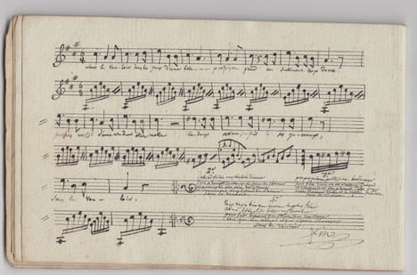 RECEUIL MANUSCRIT de romances partitions manuscrites (arrangements pour guitare). collectif