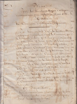 manuscrit : Precis pour les heritiers Athoron d'Artignosc, demandeurs par exploit du 25 mai 1856 contre la Commune d' Artignosc. Artignosc-sur-Verdon ...