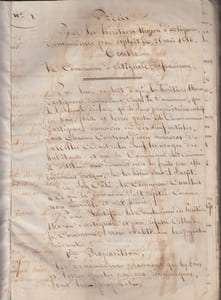 manuscrit : Precis pour les heritiers Athoron d'Artignosc, demandeurs par exploit du 25 mai 1856 contre la Commune d' Artignosc