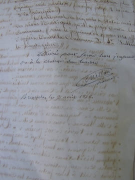 manuscrit : Precis pour les heritiers Athoron d'Artignosc, demandeurs par exploit du 25 mai 1856 contre la Commune d' Artignosc. Artignosc-sur-Verdon ...