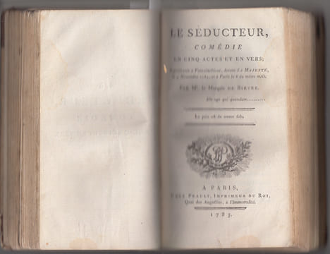 RECUEIL DE 7 PIECES de theatre XVIIIe. siécle dont des éditions originales : Voltaire / Hume, David (Pseud.) : Le Caffe ou L'Ecossaise, comedie. ...