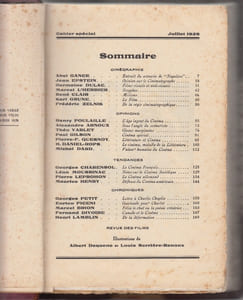 Cinéma : scénario, études et chroniques,sous titré cinegraphie,Le Rouge et le noir,cahier spécial, juillet 1928.illustrations de Albert Dequene et Louis Serrière-Renoux.