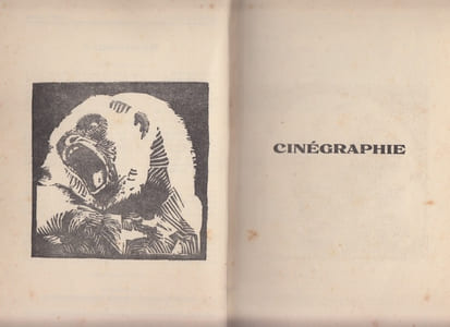 Cinéma : scénario, études et chroniques,sous titré cinegraphie,Le Rouge et le noir,cahier spécial, juillet 1928.illustrations de Albert Dequene et Louis Serrière-Renoux.