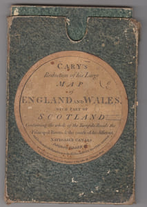 Cary's Reduction of his large map of England and Wales, with part of Scotland; Containing the whole of the Turnpike Roads the principal Rivers & the course of the different Navigable Canals Etc.