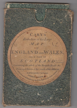 Cary's Reduction of his large map of England and Wales, with part of Scotland; Containing the whole of the Turnpike Roads the principal Rivers & the ...