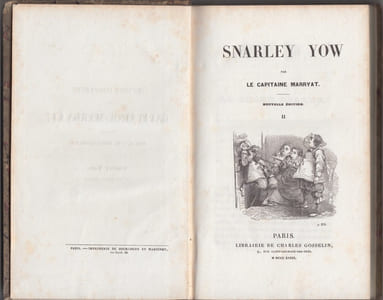 Snarley Yow, ou le Chien diable ; Oeuvres complètes du capitaine Marryat [traduites par A.-J.-B. Defauconpret]. 2 volumes complet, nouvelle édition