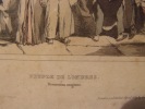 MONNIER, Henry (1799-1877)., Peuple de Londres : discussion orageuse - Lithographie originale rehaussée en couleurs à la main, [Collection of six ...
