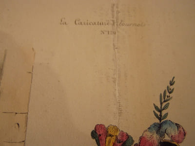 Memento homo quia pulvis es et pulverem reverteria - Pl. n°1. de la série "Cérémonie des cendres politiques".Lithographie, Coloriée.