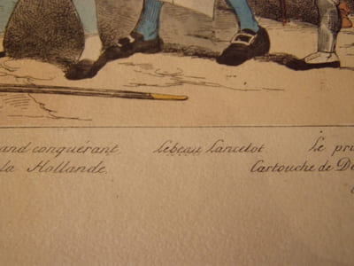 Memento homo quia pulvis es et pulverem reverteria - Pl. n°1. de la série "Cérémonie des cendres politiques".Lithographie, Coloriée.