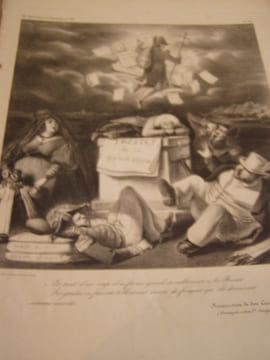 Traites de la quadruple alliance... Resurrection de don Carlos ....Lithographie.. Roubaud, Benjamin (dit Benjamin) - TALLEYRAND