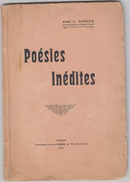 Poésies inédites. Abbé GIRAUD L. (curé doyen d'Aups)
