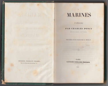 MARINES POESIES - EDITION ORIGINALE - complet des 12 vignettes ht de Pierre Letuaire lithographiées par Imbert,