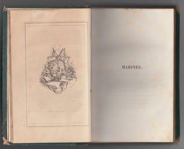 MARINES POESIES - EDITION ORIGINALE - complet des 12 vignettes ht de Pierre Letuaire lithographiées par Imbert,