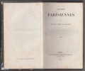 Lettres parisiennes (Années 1836-1839). Delphine de Girardin - Madame Emile de GIRARDIN, (vicomte de Launay,) 