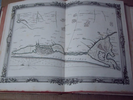 BRION DE LA TOUR L . Partie de la GUYENNE. (41). carte coloriée encadrée d'une belle bordure gravée. BRION DE LA TOUR L .