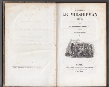 Monsieur le MIDSHIPMAN aisé; Oeuvres complètes du capitaine Marryat [traduites par A.-J.-B. Defauconpret]., nouvelle édition;tome 2 seul