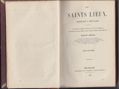 Les saints lieux. Pélerinage à Jérusalem, en passant par l'Autriche, la Hongrie, la Slavonie, les provinces danubiennes, Constantinople, l'Archipel, ...