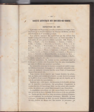 (RECUEIL DE PIECES). : SOCIETE ARTISTIQUE DES BOUCHES DU RHONE piéces diverses +Marseille. Notice historique sur ses théatres privilégiés... /Un ...