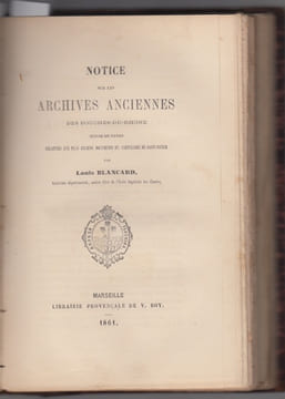 (RECUEIL DE PIECES). : SOCIETE ARTISTIQUE DES BOUCHES DU RHONE piéces diverses +Marseille. Notice historique sur ses théatres privilégiés... /Un ...